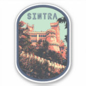 Palais Sintra Pena illustration Portugal Sticker (Devant)