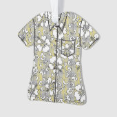 Palaka Pareau Hawaiian Check Hibiscus Aloha Shirt (devant)