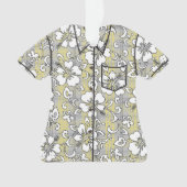 Palaka Pareau Hawaiian Check Hibiscus Aloha Shirt (devant)