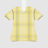 Palaka Plaid Aloha Shirt - Citroengeel Ornament (achterkant)