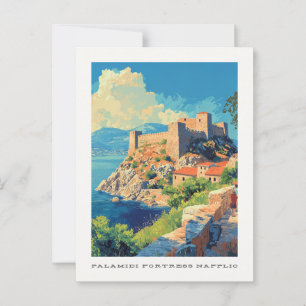 Palamidi Fortress Nafplio Griekenland Travel Brief Briefkaart