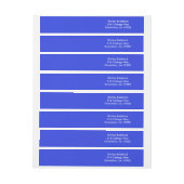 Palatinenblauw, basiskleur adreslabel wikkel (Vel)