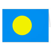 Palau Flag (Voorkant Horizontaal)