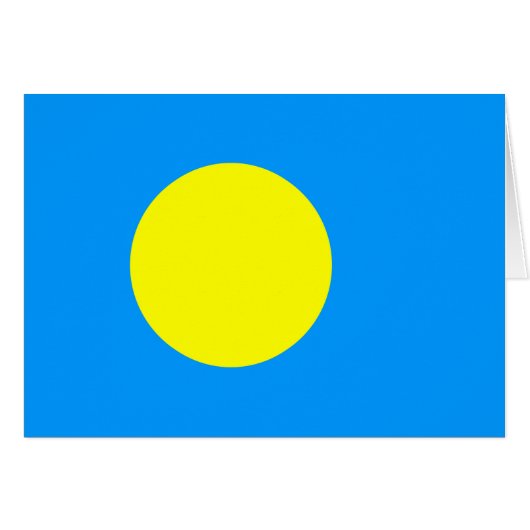 Palau Flag (Voorkant Horizontaal)