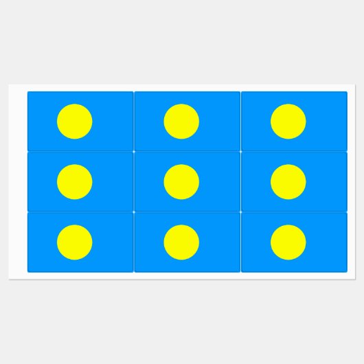 Palau Flag Labels (Vel)