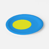 Palau Flag Papieren Bordje (Gekanteld)