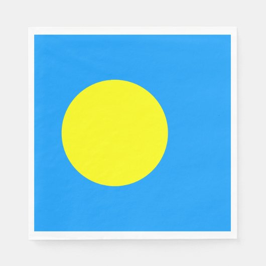 Palau Flag Servet (Voorkant)