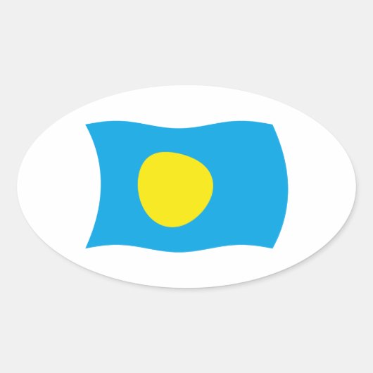Palau Flag Sticker (Voorkant)