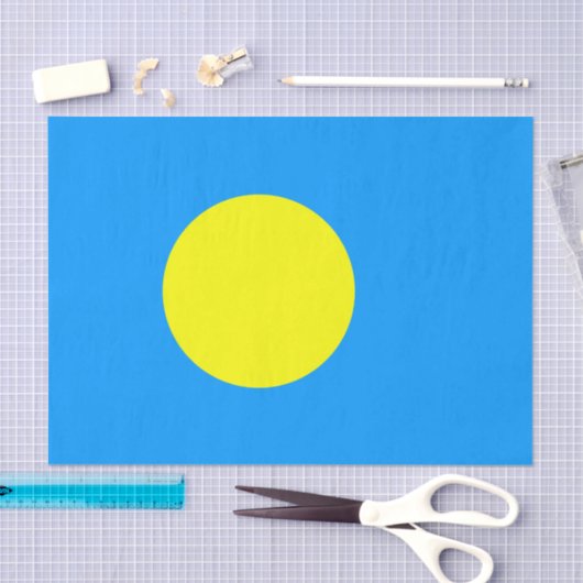 Palau Flag Tissuepapier (Craft)