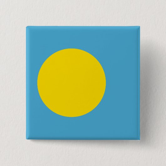 Palau Flag Vierkante Button 5,1 Cm (Voorkant)