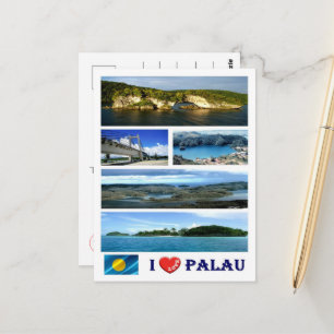 Palau - I Love - Briefkaart