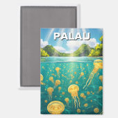 Palau Jellyfish Lake Reizen Magneet (Voorkant / Achterkant)