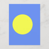 Palau-vlag Briefkaart (Voorkant)