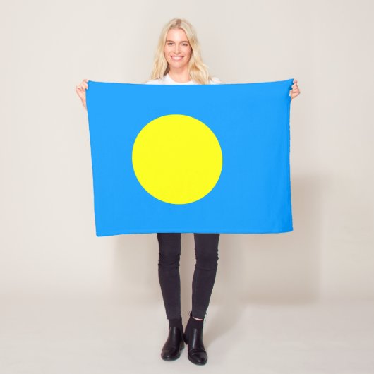 Palau vlag fleece deken (In situ)