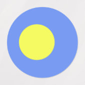 Palau-vlag Labels (Design 2)