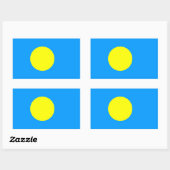 Palau-vlag Rechthoekige Sticker (Vel)