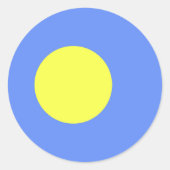 Palau-vlag Ronde Sticker (Voorkant)