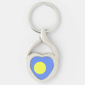 Palau-vlag Sleutelhanger (Voorkant)