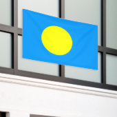 Palau vlag spandoek (Buitenkant Gebouw)