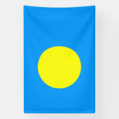 Palau vlag spandoek (Verticaal)