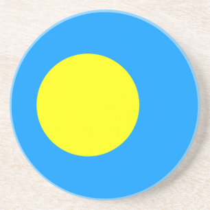 Palau-vlag Zandsteen Onderzetter