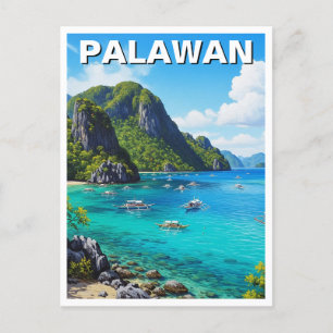 Palawan Filipijnen Reizen Briefkaart