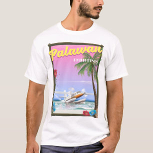 Palawan Filipijnen vluchtposter T-shirt