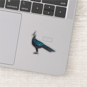 Palawan pauock fazant vogel cartoon illustratie sticker