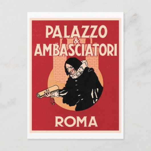 Palazzo&amp; Ambasciatori Roma Briefkaart (Voorkant)