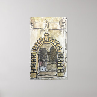 Palazzo Barberi, Montauro, Italië Canvas Afdruk