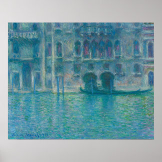 Palazzo da Mula, Venetië (1908) door Claude Monet Poster