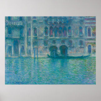 Palazzo da Mula, Venetië (1908) door Claude Monet Poster