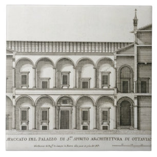 Palazzo di Santo Spirito uit de "Palazzi di Roma", Tegeltje