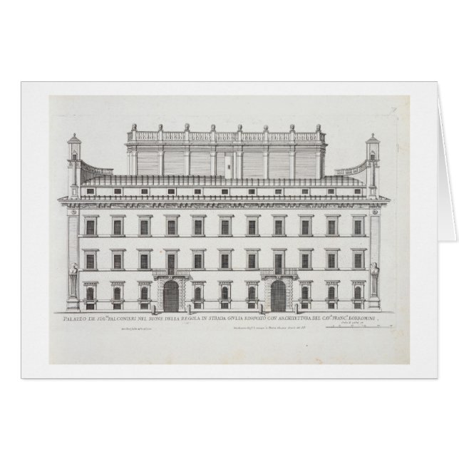 Palazzo Falconieri, Rome, des "Di Roma de (Devant horizontal)