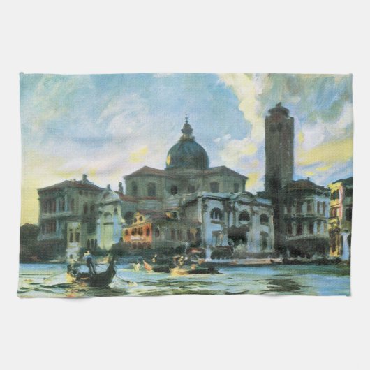 Palazzo Labia, Venetië door John Singer Sargent Theedoek (Horizontaal)