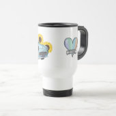 Pale Aqua Figaro travel mug - gobelet de voyage (Devant droit)