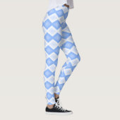 Pale blue diamond pattern leggings (Rechts)