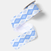 Pale blue diamond pattern lint (Achterkant)