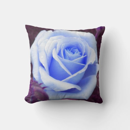 Pale Blue Rose Lance oreiller (Recto)