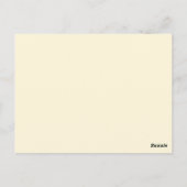 PALE CORNSILK Mariage Numéro de table Réception de (Dos)