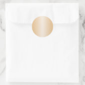 Pale Gold Gradiënt Blank Ronde Sticker (Tas)