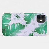 Pale Green Banana Tree Leaf iPhone 11 Coque (Dos (Horizontal))
