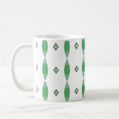 Pale Green geometric pattern coffee mug Koffiemok (Links)