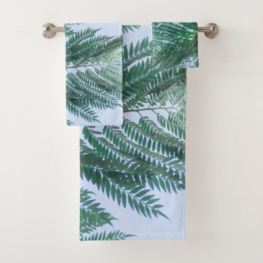 Pale Green Jacaranda Feuille Motif (En situation)
