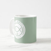 Pale green NotAntiFish mug (Devant gauche)
