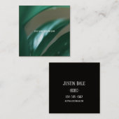 Pale Green Plantes Feuilles Nature Sentir Carte de (Devant / Derrière)