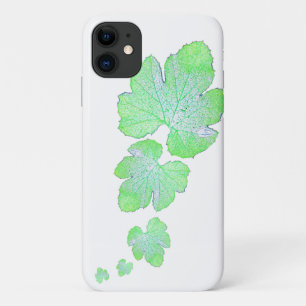 Pale Green Squash Feuille Texture iPhone 11 Coque