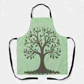 🌳 Pale Green Tree of Life Apron - Kitchen Schort (Voorkant)