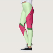 Pale Green Watermelon Leggings (Gauche)
