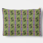 Pale Lavender Stripes with Greens Accessory Pouch  Etui (Achterkant)